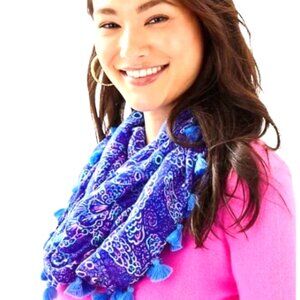 NWOT Lilly Pulitzer Resort Infinity Loop Scarf in Take It Slow print